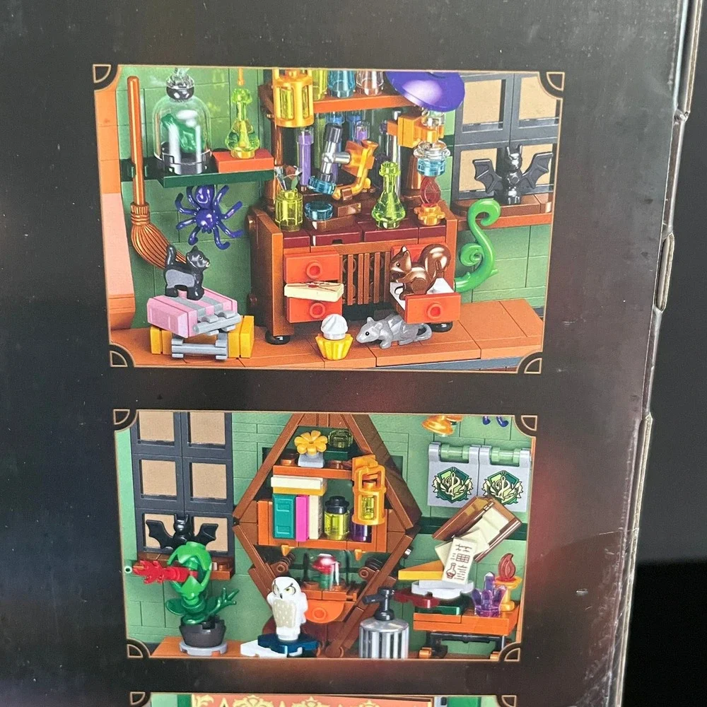 Magic Booknook 58299 Building Block Set 1033pcs Wizard Library New Sealed